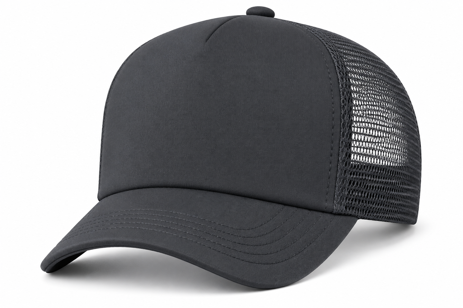 Afton 32Foam 5-Panel Trucker with Polyester Foam Front