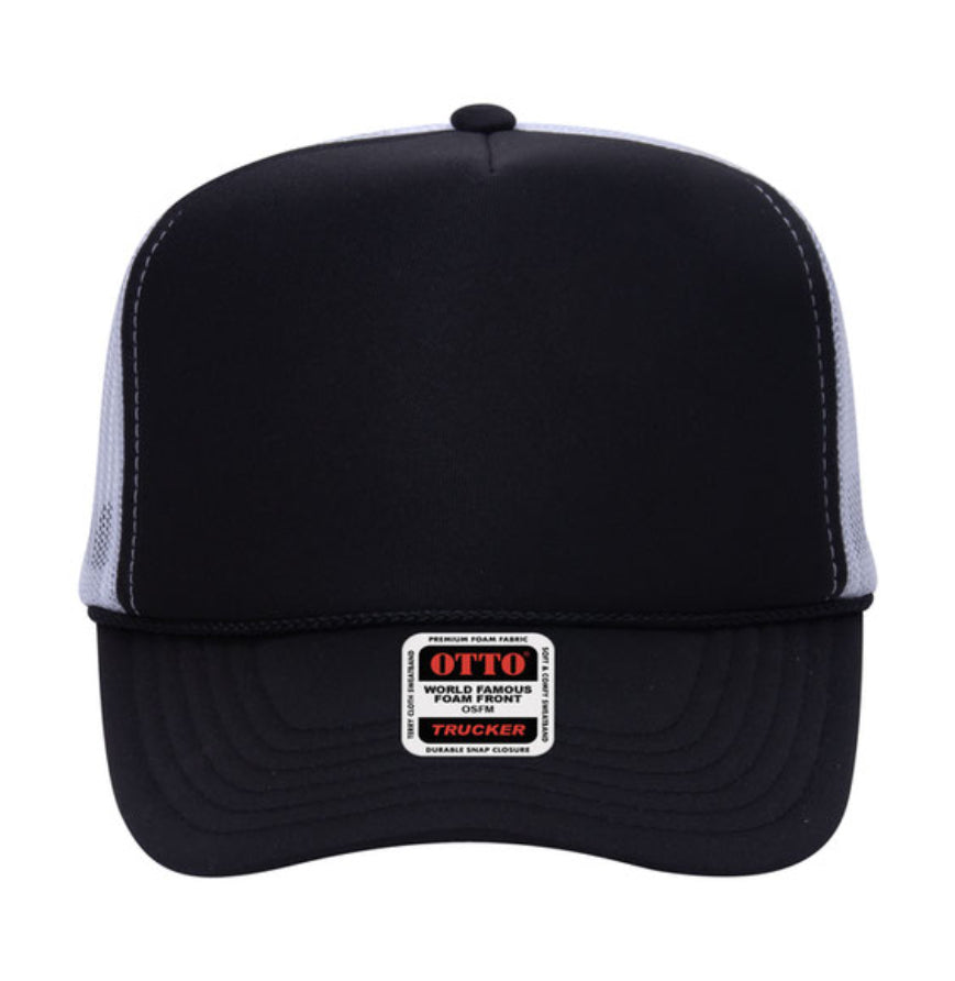 Otto Cap 39-165 5-Panel Foam High Crown Mesh Back Trucker Hat