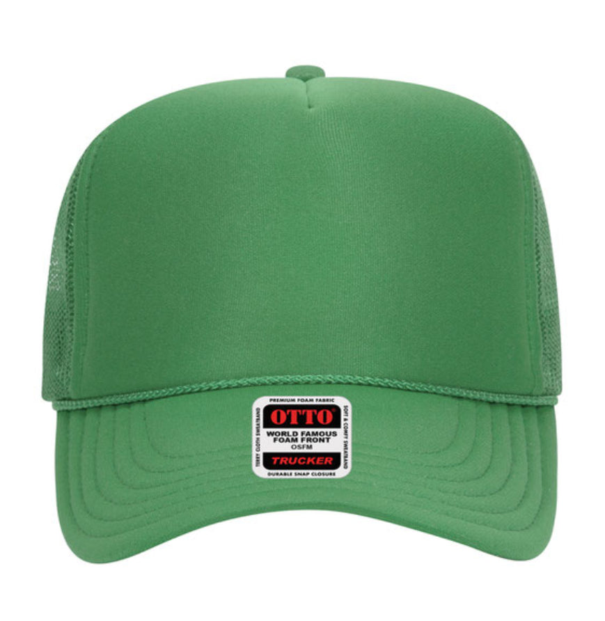 Otto Cap 39-165 5-Panel Foam High Crown Mesh Back Trucker Hat