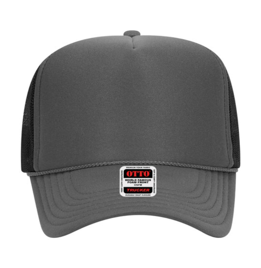 Otto Cap 39-165 5-Panel Foam High Crown Mesh Back Trucker Hat