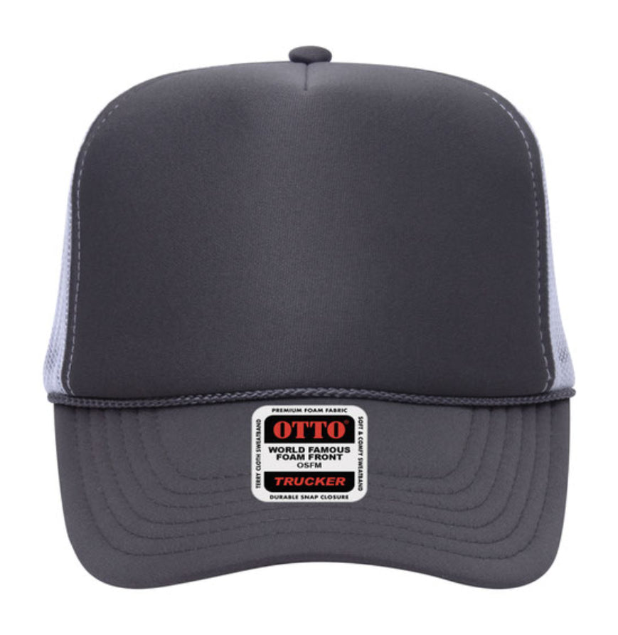 Otto Cap 39-165 5-Panel Foam High Crown Mesh Back Trucker Hat