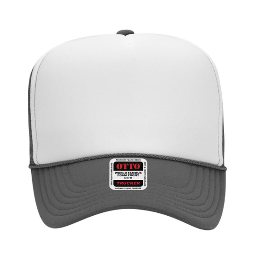 Otto Cap 39-165 5-Panel Foam High Crown Mesh Back Trucker Hat
