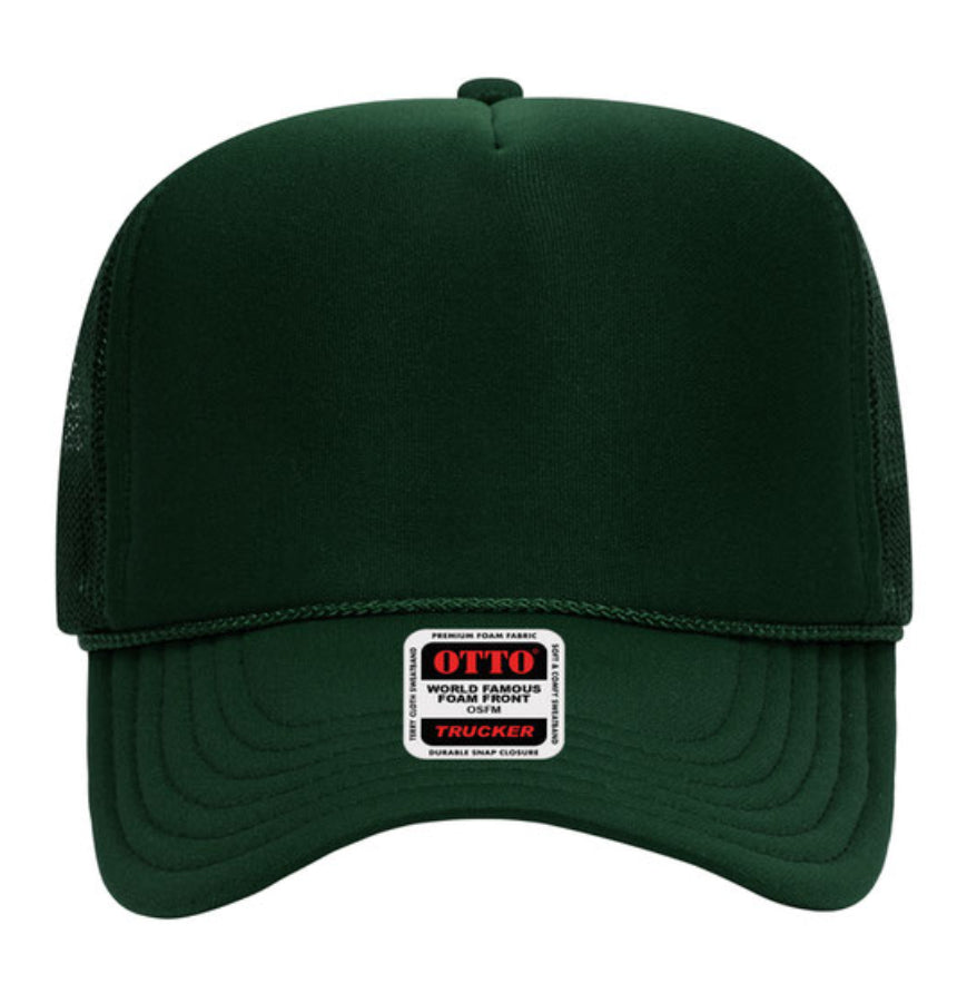 Otto Cap 39-165 5-Panel Foam High Crown Mesh Back Trucker Hat