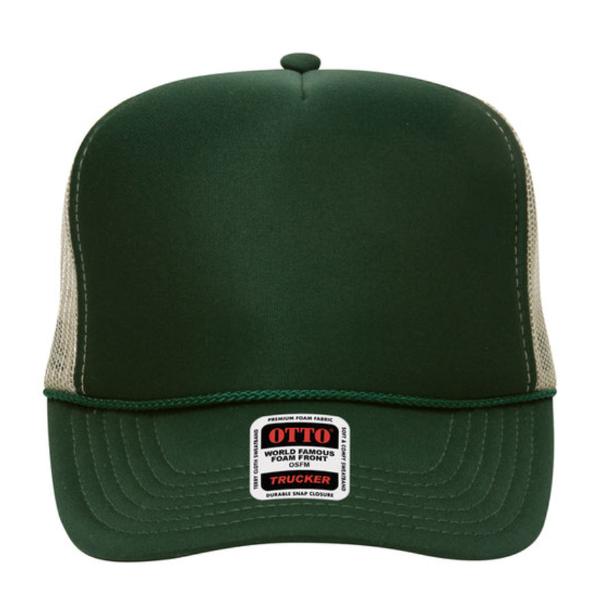 Otto Cap 39-165 5-Panel Foam High Crown Mesh Back Trucker Hat