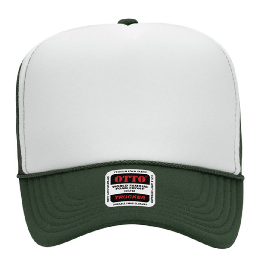 Otto Cap 39-165 5-Panel Foam High Crown Mesh Back Trucker Hat