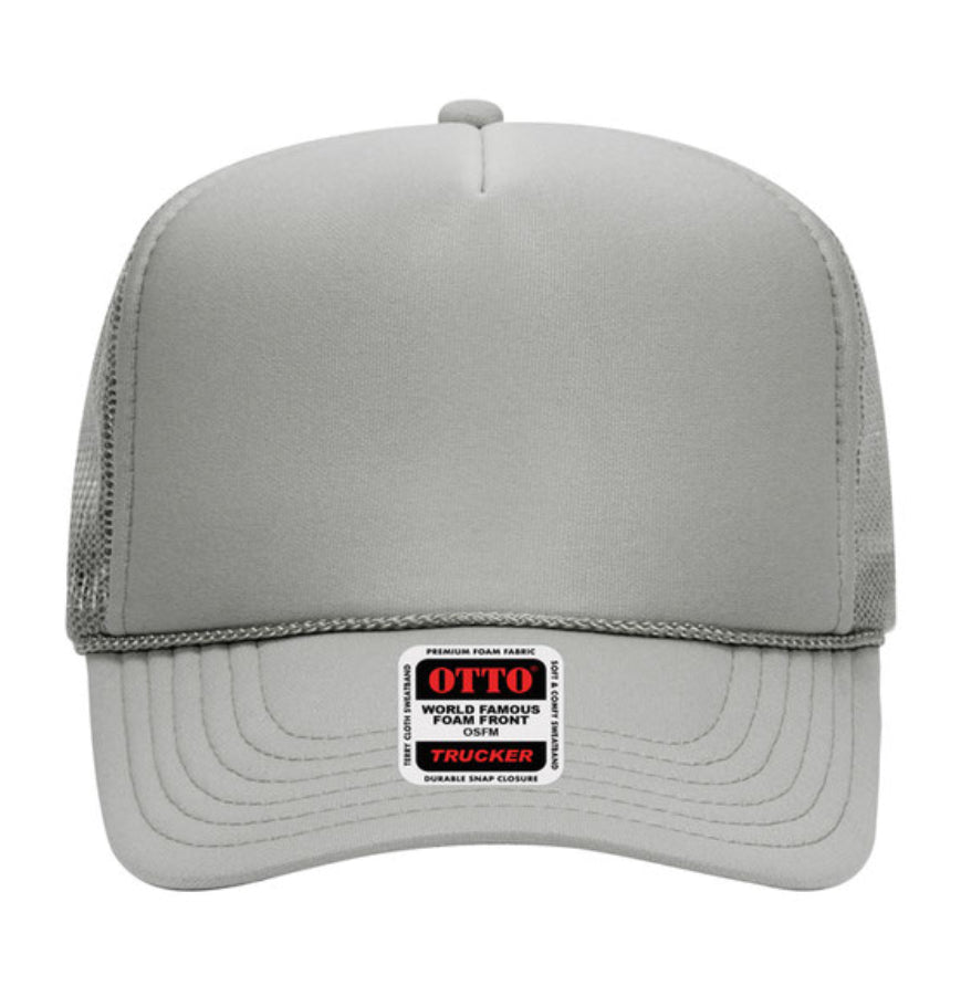 Otto Cap 39-165 5-Panel Foam High Crown Mesh Back Trucker Hat