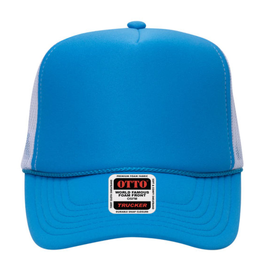 Otto Cap 39-165 5-Panel Foam High Crown Mesh Back Trucker Hat
