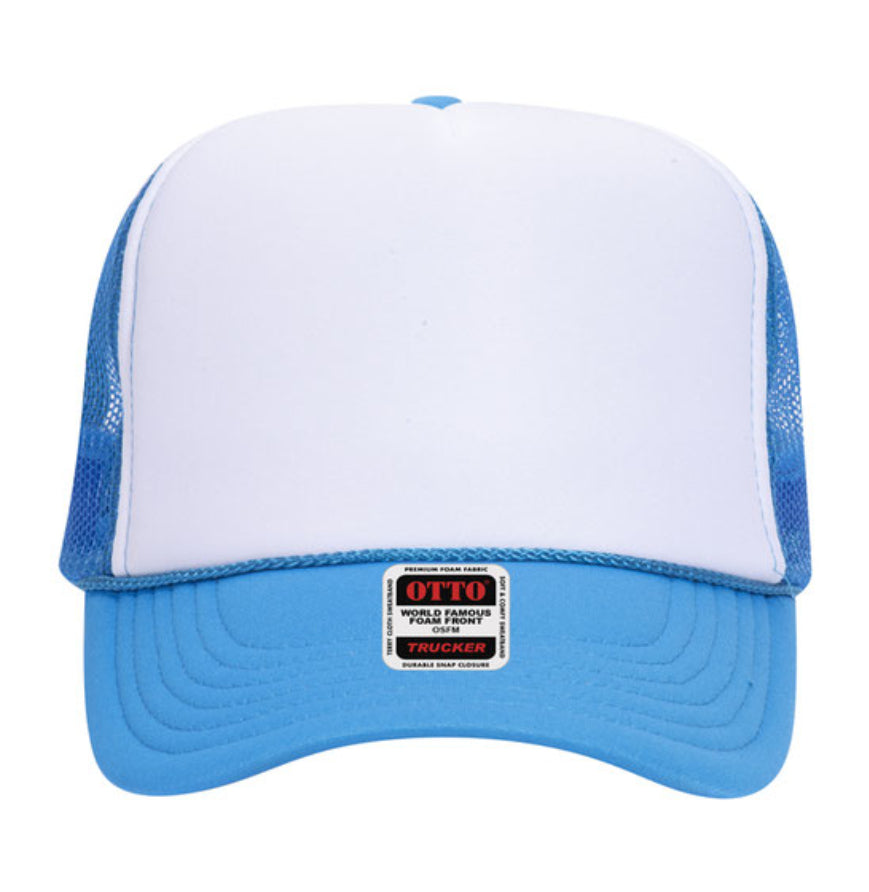 Otto Cap 39-165 5-Panel Foam High Crown Mesh Back Trucker Hat