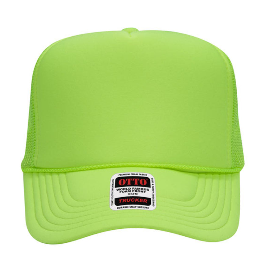 Otto Cap 39-165 5-Panel Foam High Crown Mesh Back Trucker Hat