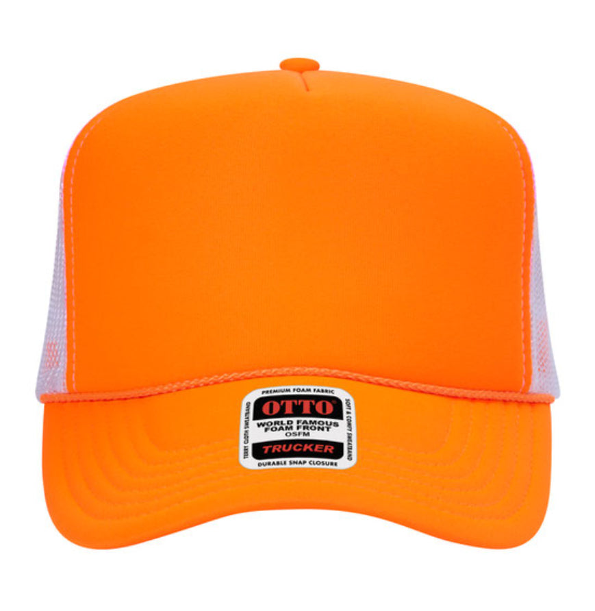 Otto Cap 39-165 5-Panel Foam High Crown Mesh Back Trucker Hat