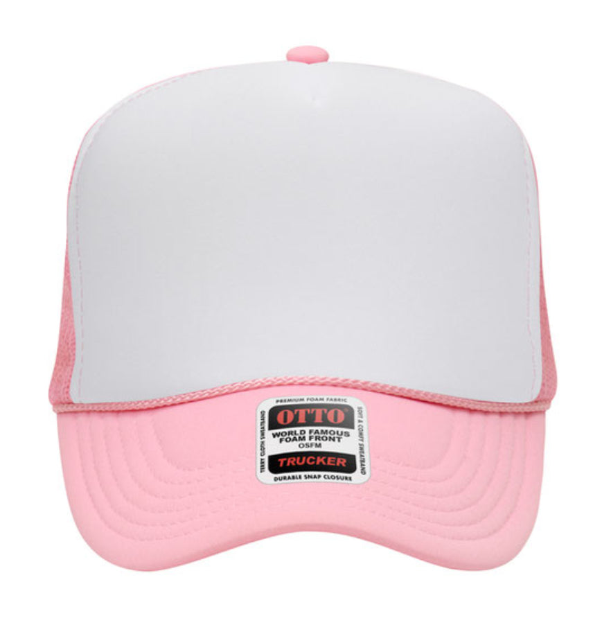 Otto Cap 39-165 5-Panel Foam High Crown Mesh Back Trucker Hat