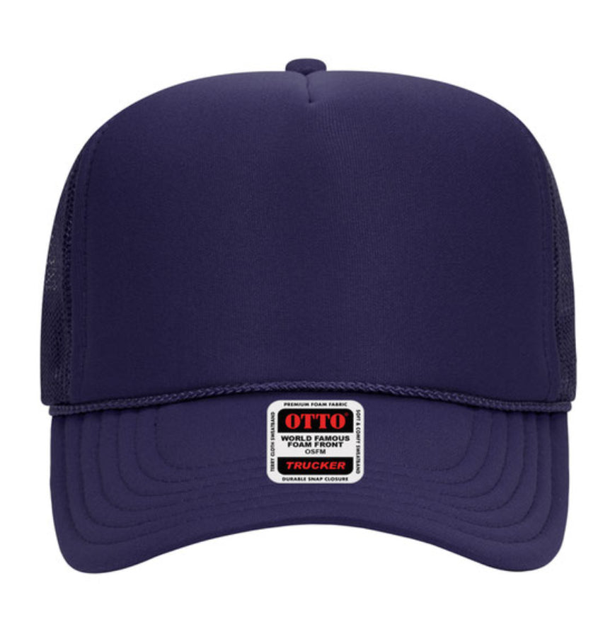 Otto Cap 39-165 5-Panel Foam High Crown Mesh Back Trucker Hat