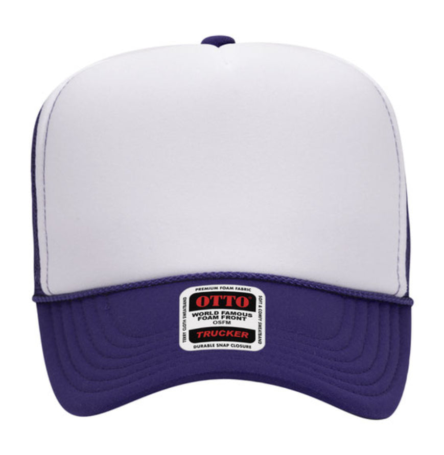 Otto Cap 39-165 5-Panel Foam High Crown Mesh Back Trucker Hat