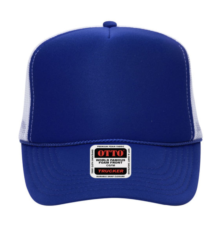 Otto Cap 39-165 5-Panel Foam High Crown Mesh Back Trucker Hat