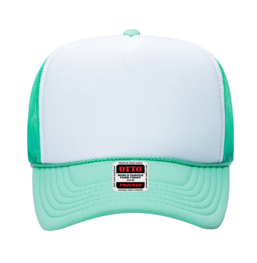 Otto Cap 39-165 5-Panel Foam High Crown Mesh Back Trucker Hat