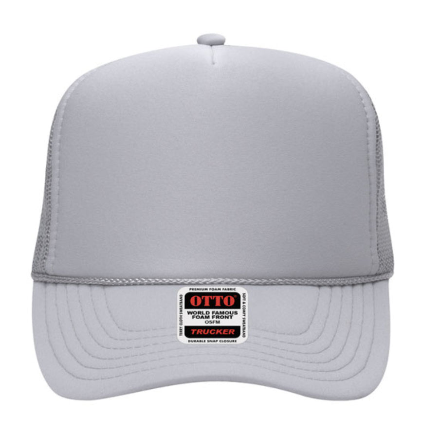 Otto Cap 39-165 5-Panel Foam High Crown Mesh Back Trucker Hat