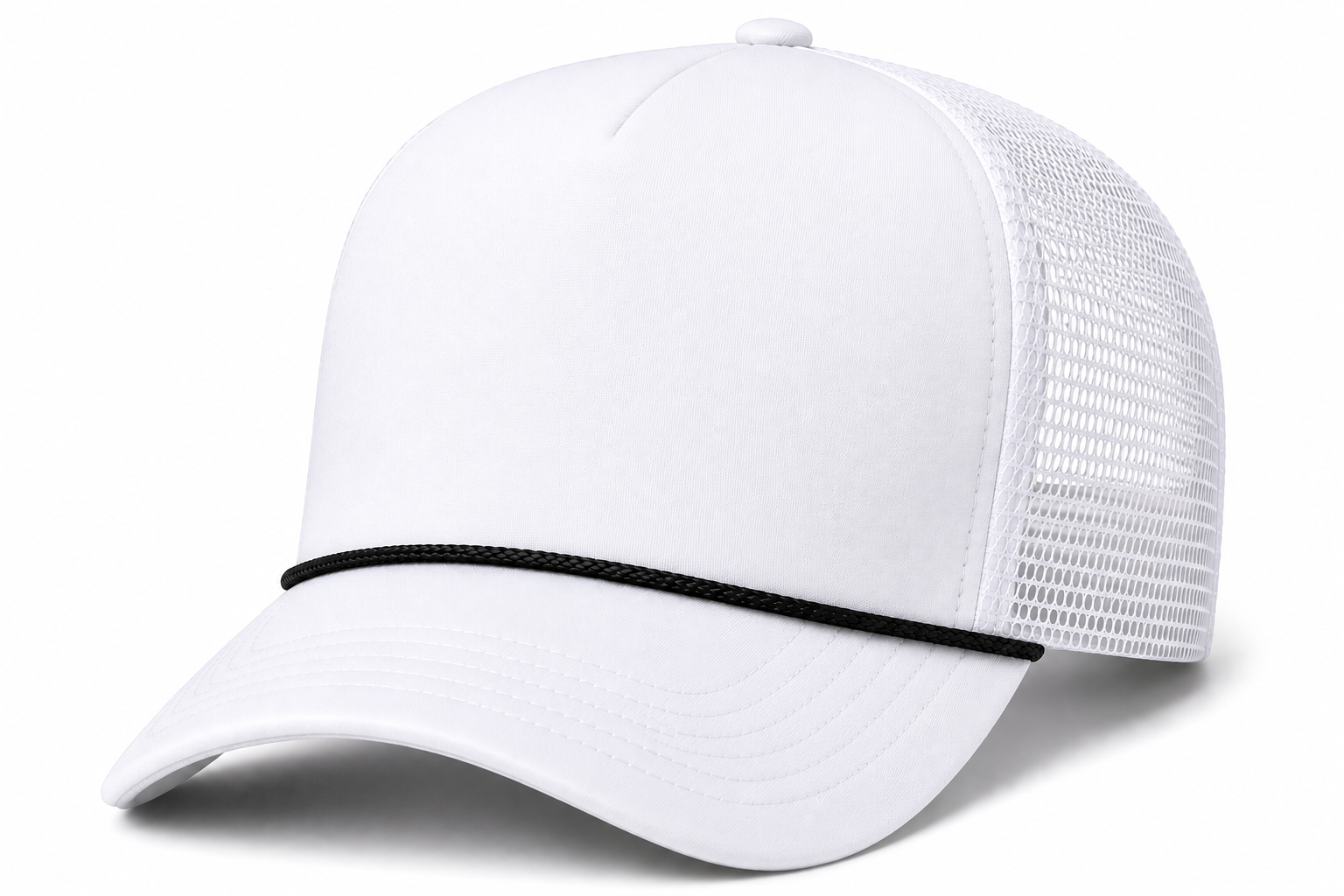 Afton 39FoamRope 5-Panel High Crown Mesh Back Trucker Hat